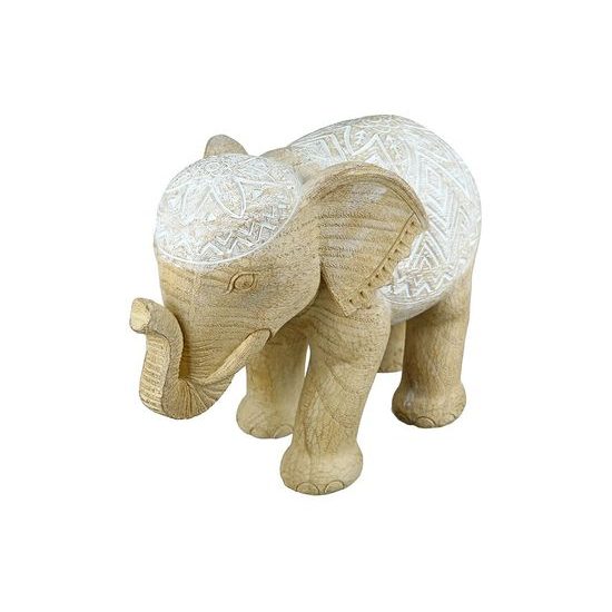 Dekorácia slon Moranni prírodný, 14x28x20 cm