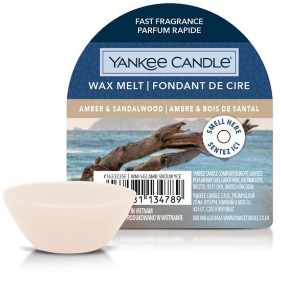 Yankee Candle - vonný vosk Amber & Sandalwood 22g