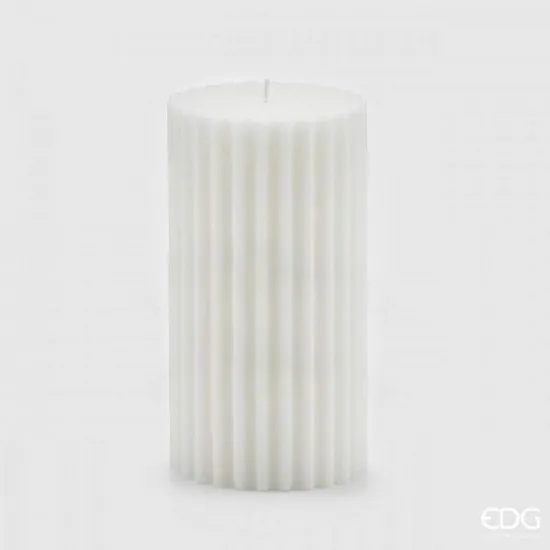 Rustikálnych vonná sviečka bavlna biela, 20x10 cm