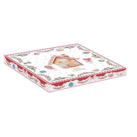 Vianočný tanier perníkové srdce Sweet Christmas 20x19cm, Easy Life