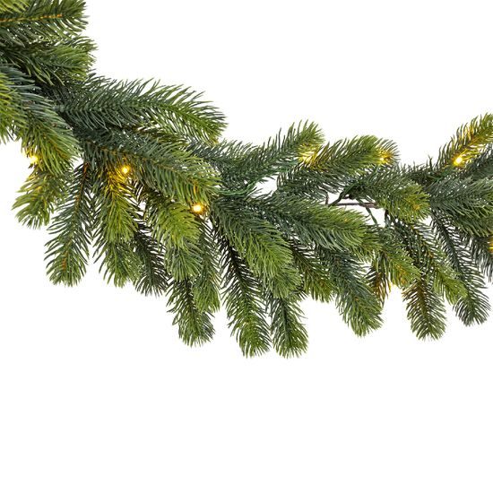 Vianočná girlanda s LED svetlami, 270x30 cm