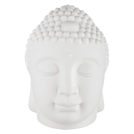 Keramická dekorácia Budha s LED svetlom, 11x11x17 cm