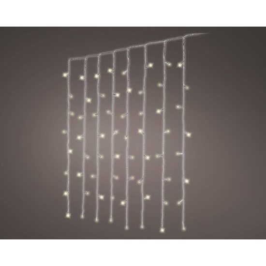Vánoční osvětlení do okna 240 LED teplá bílá, 2x2 m