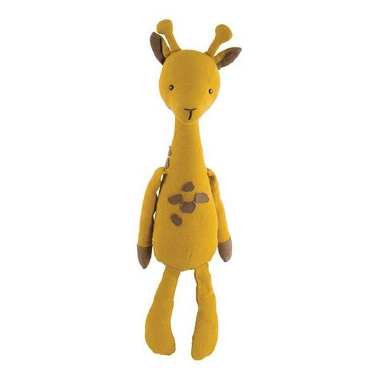 Plyšová žirafa April žlutá, 35cm