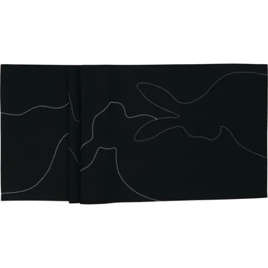 Obrus na stôl White Bunny čierny 85x85cm, Sander