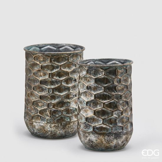 Kovový obal na květináč, 38-40 cm