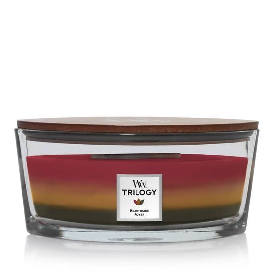 WoodWick - Trilogy Hearthside svíčka loď, 453.6 g