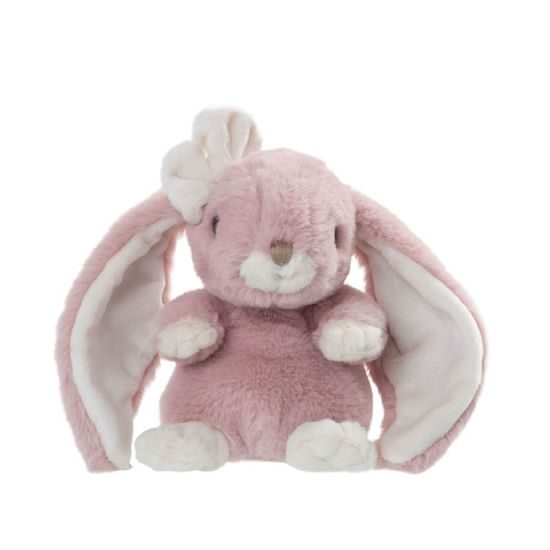 Plyšový zajíček Cute Kanina růžový, 15 cm