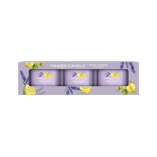Yankee Candle - Sada votivních svíček plněných ve skle Lemon Lavender