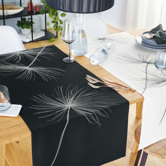 Obrus na stôl White Blow biely 50x150cm, Sander