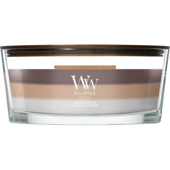 WoodWick - Trilogy Radiant Cashmere, svíčka loď 453.6 g