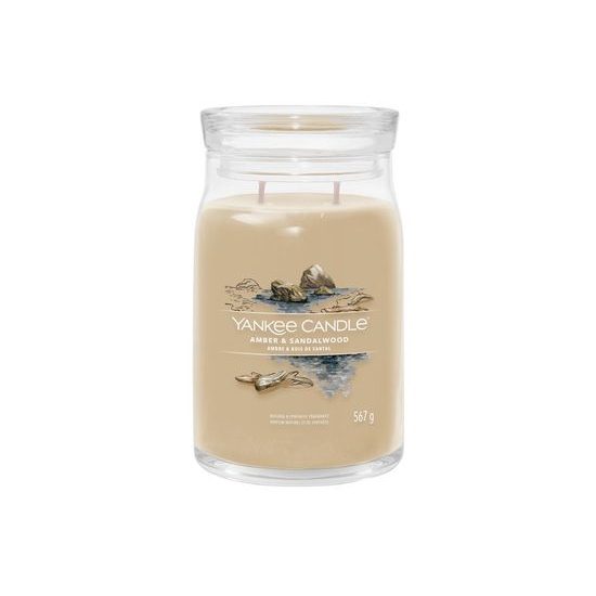 Yankee Candle - Signature vonná svíčka Amber & Sandalwood, 567g