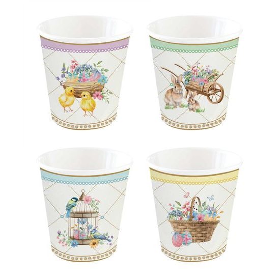 Veľkonočné šálky na espresso 4ks Spring Bloom 100ml, Easy Life