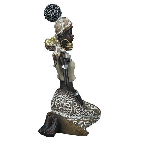 Dekorácia černoška Burundi, 9x13x19 cm