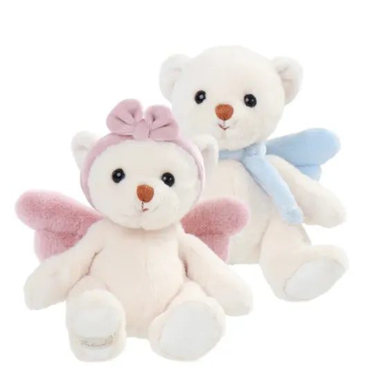 Plyšový medvídek Guardian Angel modrý baby, 18 cm