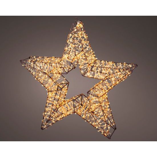 Vianočná dekorácia hviezda s 1500 LED, 8x38x38 cm