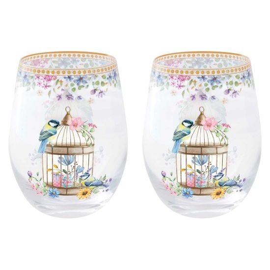 Jarná sada pohárov na vodu 2ks Spring Bloom 0,5l, Easy Life