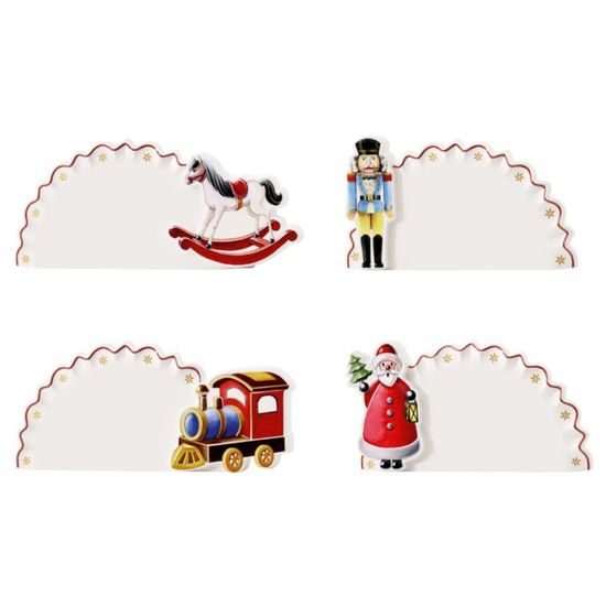 Toy's Delight porcelánové kartičky na rozmiestnenie hostí, 4 ks, Villeroy & Boch