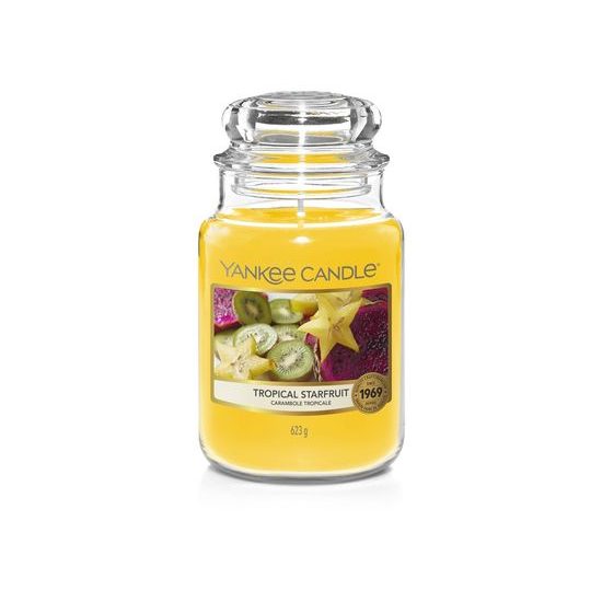 Yankee Candle - Classic vonná sviečka Tropical Starfruit, 623 g