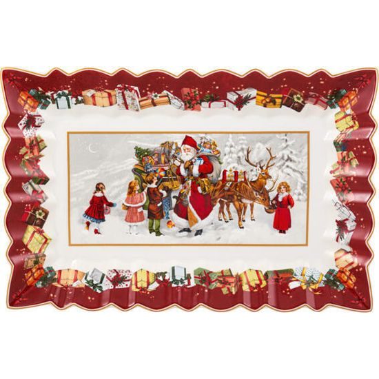 Toy's Fantasy podnos na curkoví, Santa a děti, 35x23 cm, Villeroy & Boch
