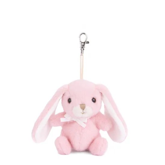 Klíčenka plyšový zajíček Bouncy Bunny růžový