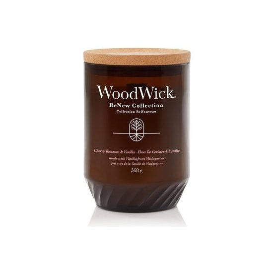 WoodWick - ReNew Cherry Blossom & Vanilla svíčka velká, 368 g