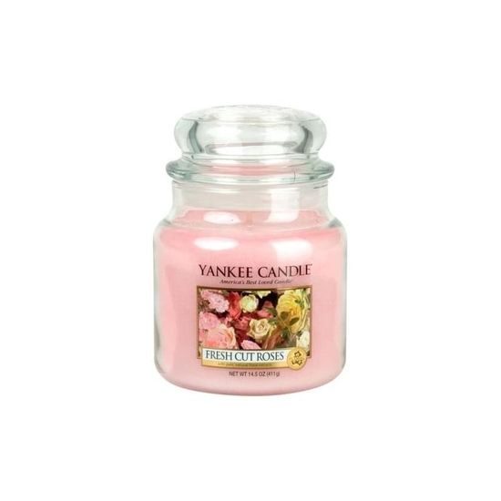 Yankee Candle Classic vonná svíčka Fresh Cut Roses 411 g