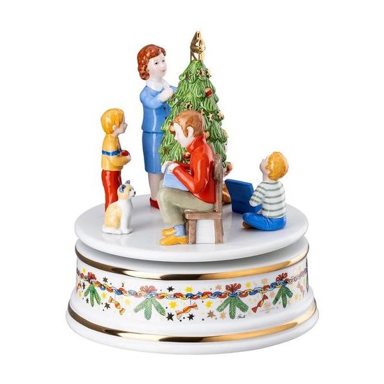 Vánoční hrací skříňka rodina Christmas Lights, Ø 15 cm, Rosenthal