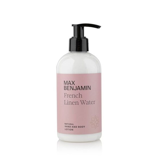 Max Benjamin - Dárková sada tekuté mýdlo a mléko na ruce a tělo French Linen Water 2x300ml