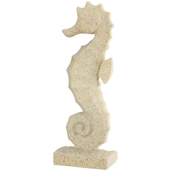 Dekorace figura mořský koník přírodní, 3,5x6,5x17,5 cm