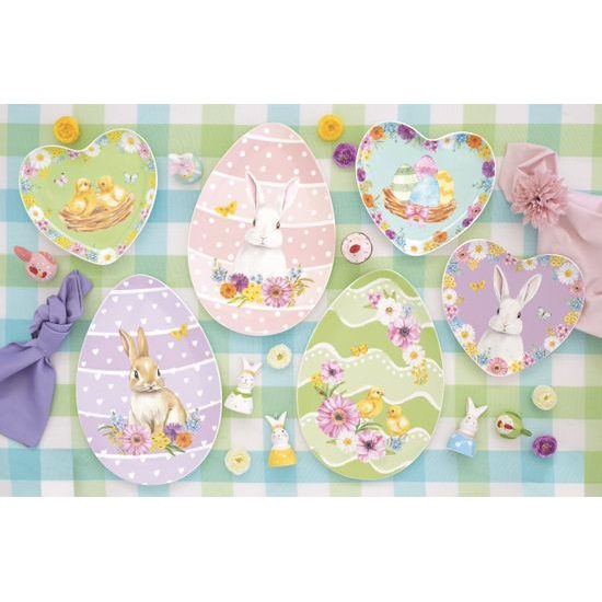 Veľkonočný podnos v tvare srdca Egg Hunt 20x19 cm, Easy Life