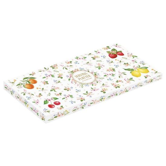 Porcelánový servírovací podnos Fancy Fruit 34x15cm, Easy Life