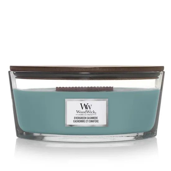 WoodWick - Evergreen Cashmere, svíčka loď 453.6 g