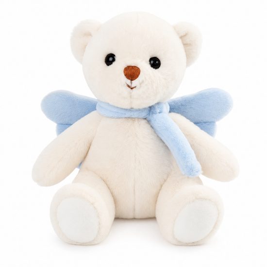 Plyšový medvídek Guardian Angel modrý baby, 18 cm
