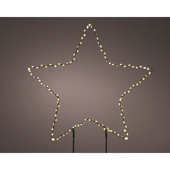 Vianočná dekorácia hviezda na zapichnutie do kvetináča 180 LED, 60x58 cm