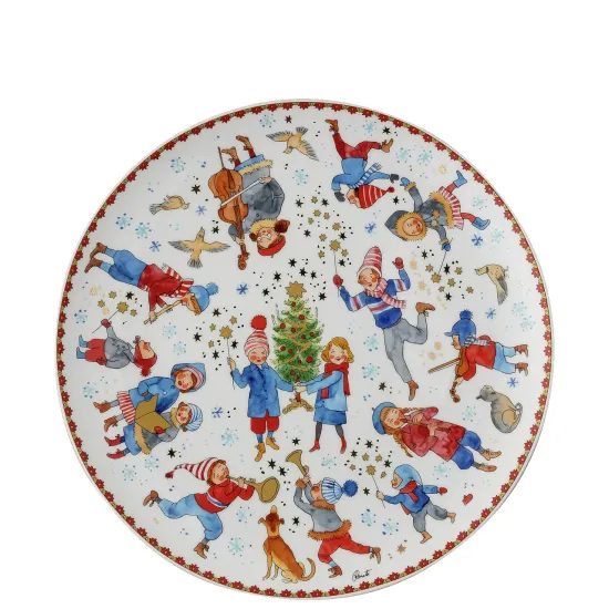 Velký vánoční talíř, Christmas Sounds, Ø 28 cm, Rosenthal