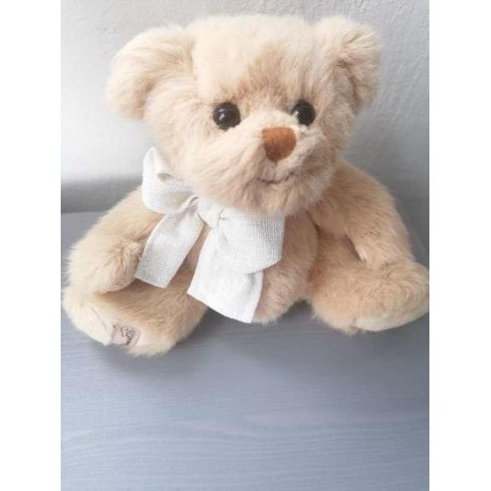 Plyšový medvedík Little Teddy biely, 15 cm