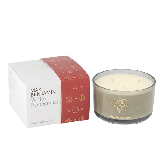 Max Benjamin - Vonná sviečka White Pomegranate 3 knôty 560g