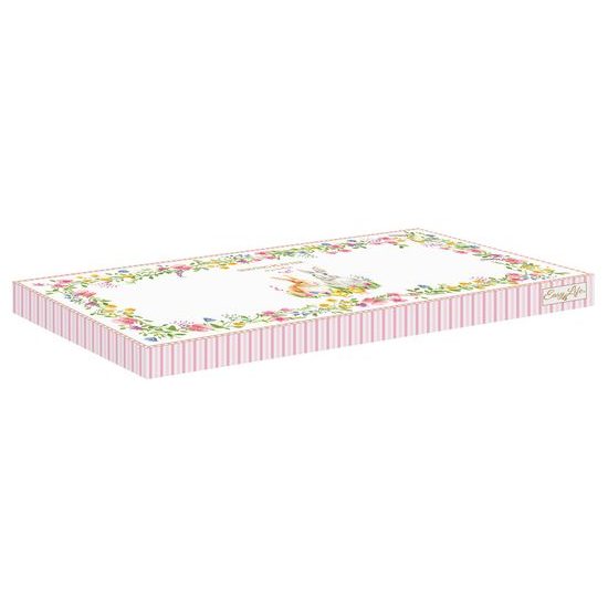 Veľkonočný podnos obdĺžnik so zajačikmi Happy Easter 35x15cm, Easy Life