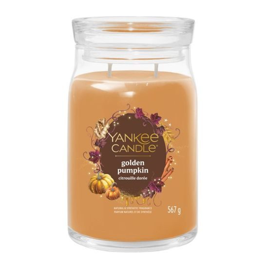 Yankee Candle - Signature vonná svíčka Golden Pumpkin, 567g