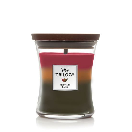 WoodWick - Trilogy Hearthside váza střední, 275 g