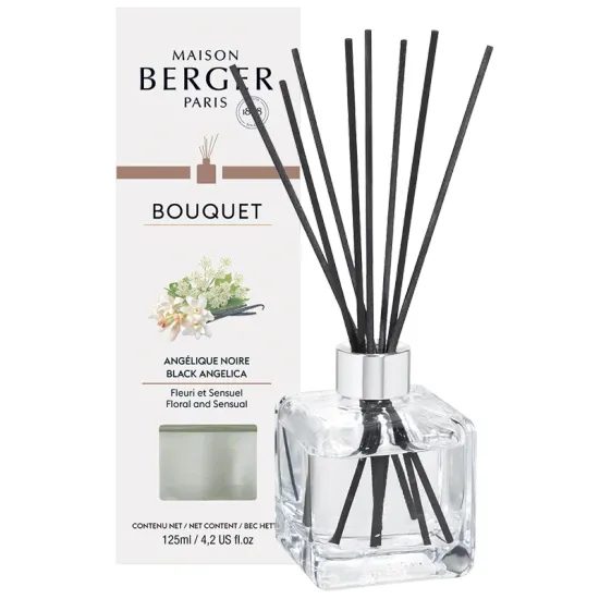 Maison Berger Paris - Aroma difuzér Cube, Čierna Angelika 125 ml