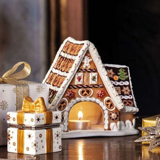 Christmas Toys Perníková chalúpka hracia/svietnik 16x13x16 cm, Villeroy & Boch