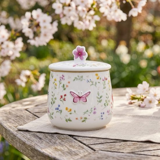 Porcelánová dóza na cukrovinky Fancy Garden 11 × 15 cm, Easy Life