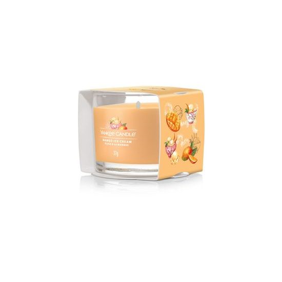 Yankee Candle - Plněná votivní svíčka ve skle Mango Ice Cream