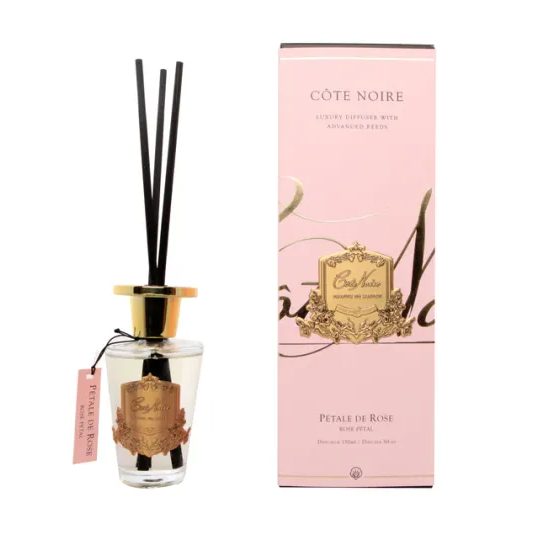 Côte Noire - Aroma difuzér Gold 150 ml, Rose Petal