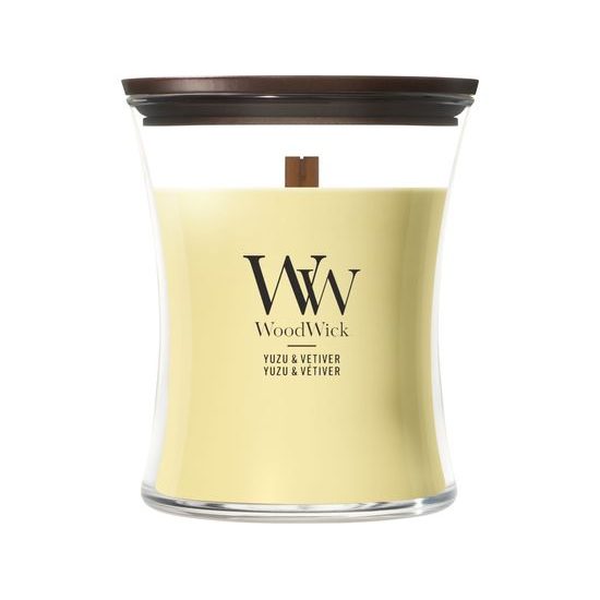 WoodWick - Yuzu & Vetiver svíčka váza střední, 275 g