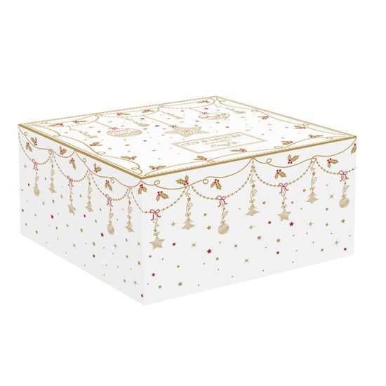 Vianočná porcelánová šálka s podšálkou Christmas Lights 175 ml, Easy Life