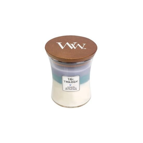 Woodwick - Trilogy Calming Retreat váza stredná, 275 g