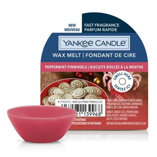 Yankee Candle - Vonný vosk Peppermint Pinwheels, 22 g